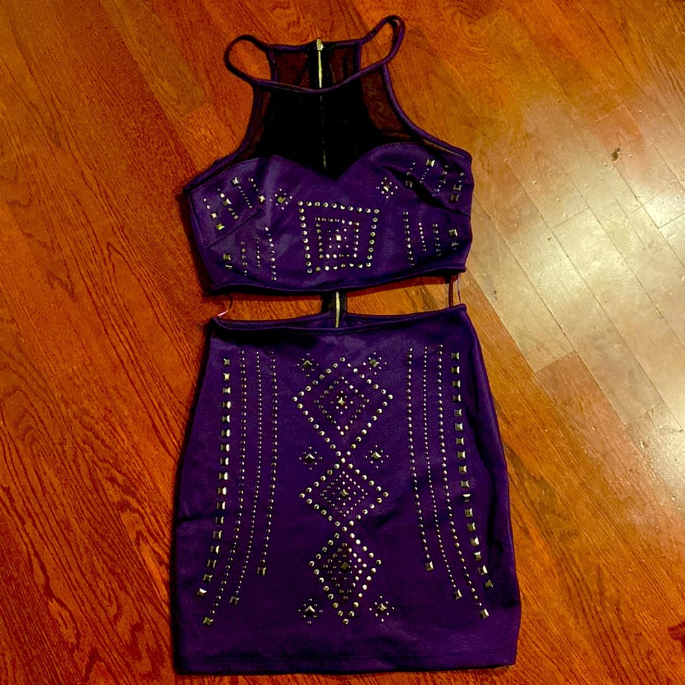 Purple mini dress 👗
